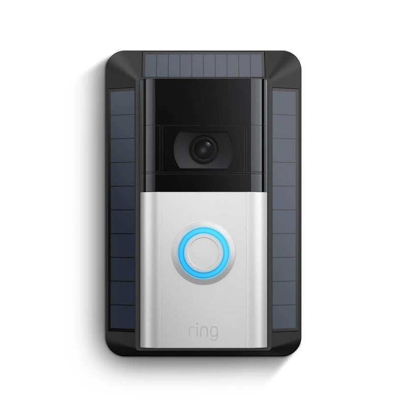 Ring Solar Charger for Battery Doorbells - compatible with Video Doorbell 3, Video Doorbell 3 Plus, Video Doorbell 4, Battery Doorbell Plus, Battery Doorbell Pro - Image 1